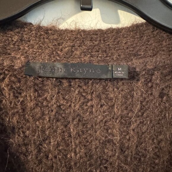 Jenni Kayne Brown Cardigan Sweater Chunky Knit - Picture 2 of 3